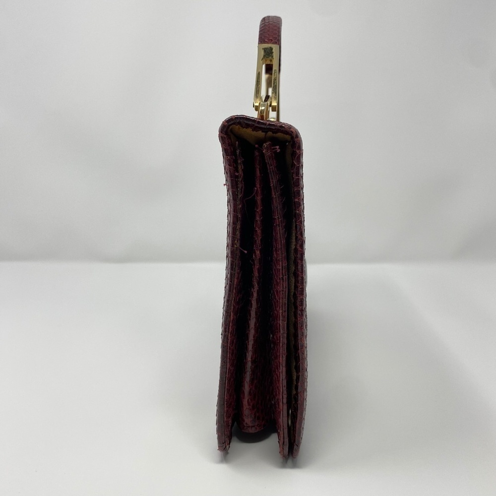 𝅺VINTAGE Genuine Snakeskin Bag Crossbody Tophandle - Picture 4 of 11